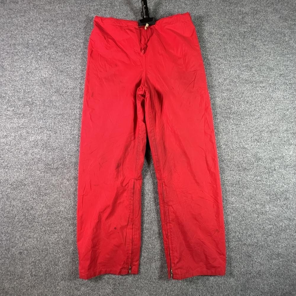 Vintage Gore-Tex Windbreaker Pant Men's L Red Nylon Straight Gorpcore Hiking